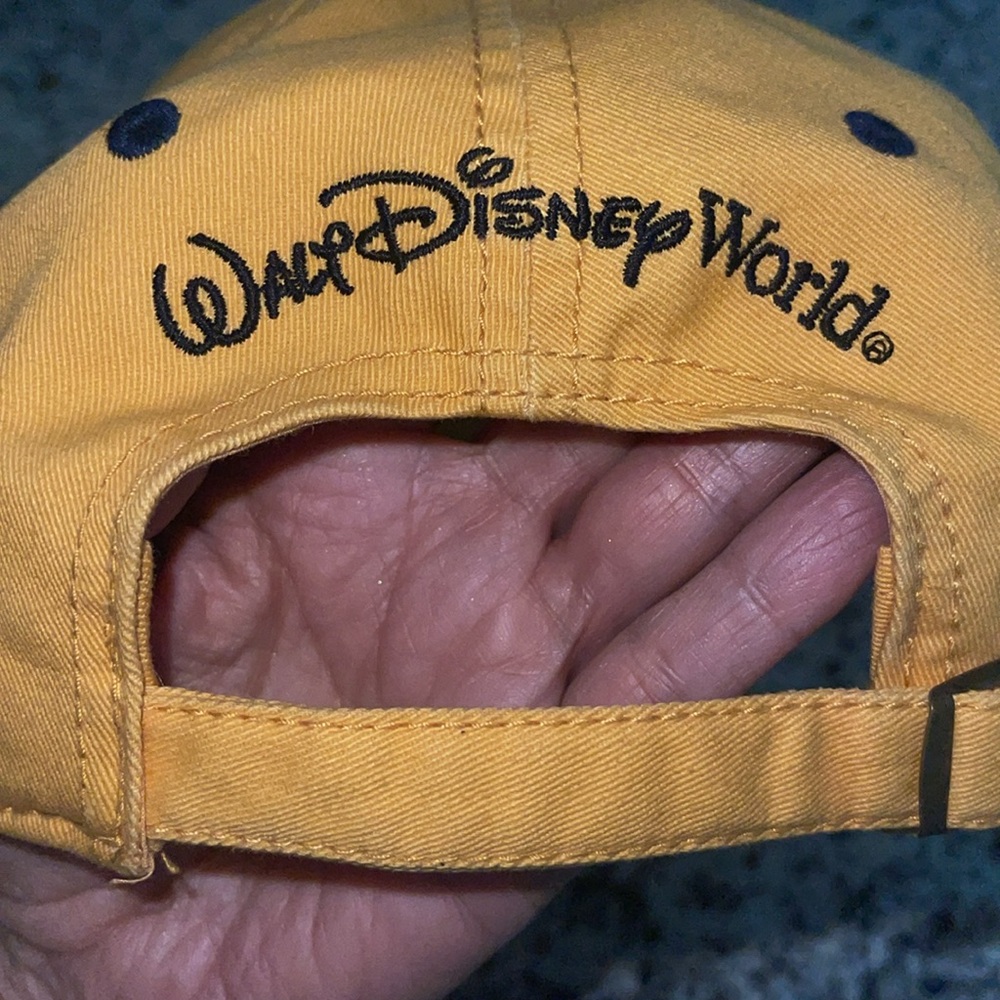 WALT DISNEY WORLD VACATION MICKEY MOUSE BASEBALL STRAPBACK ADULT YELLOW CAP - Picture 6 of 14